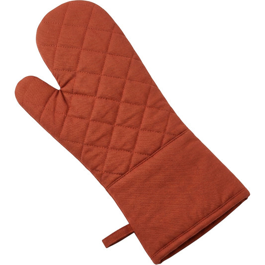 Clov Extra Long Oven Mitt Terracotta 17 in Single